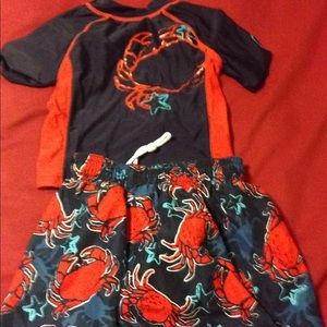 Adorable swim set for toddler boys